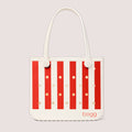 Baby Bogg Bag Buoy Red Stripe Coastal Travel Beach Bag Stylish Travel Friendly Bonus Cosmetic Bag Included for Beach Holidays