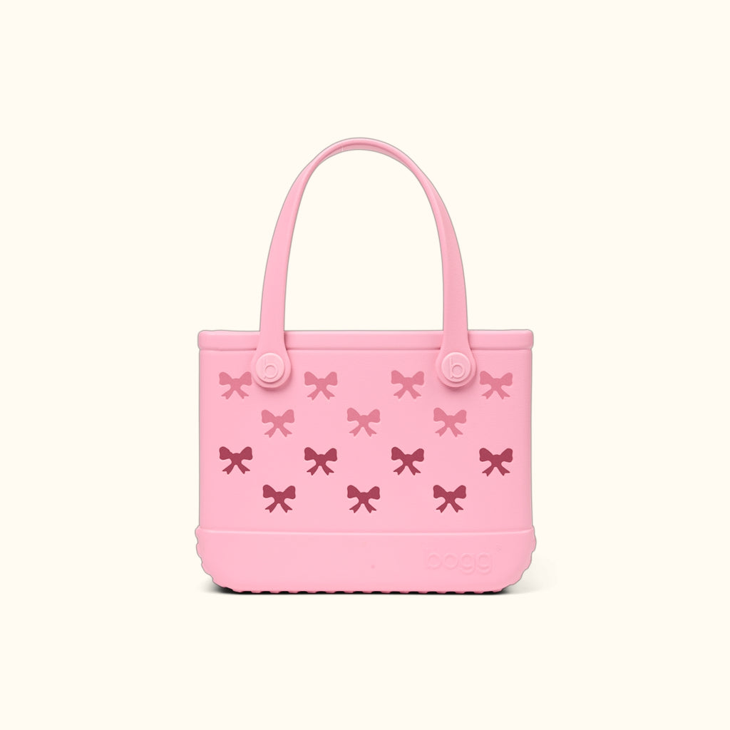 Bitty Bogg Bag Bubblegum Bows Large Capacity Beach Carryall Sandproof Sandproof with Extra Storage Compartments for Tropical Vacations Travel Organizer Vacation Essentials for Women