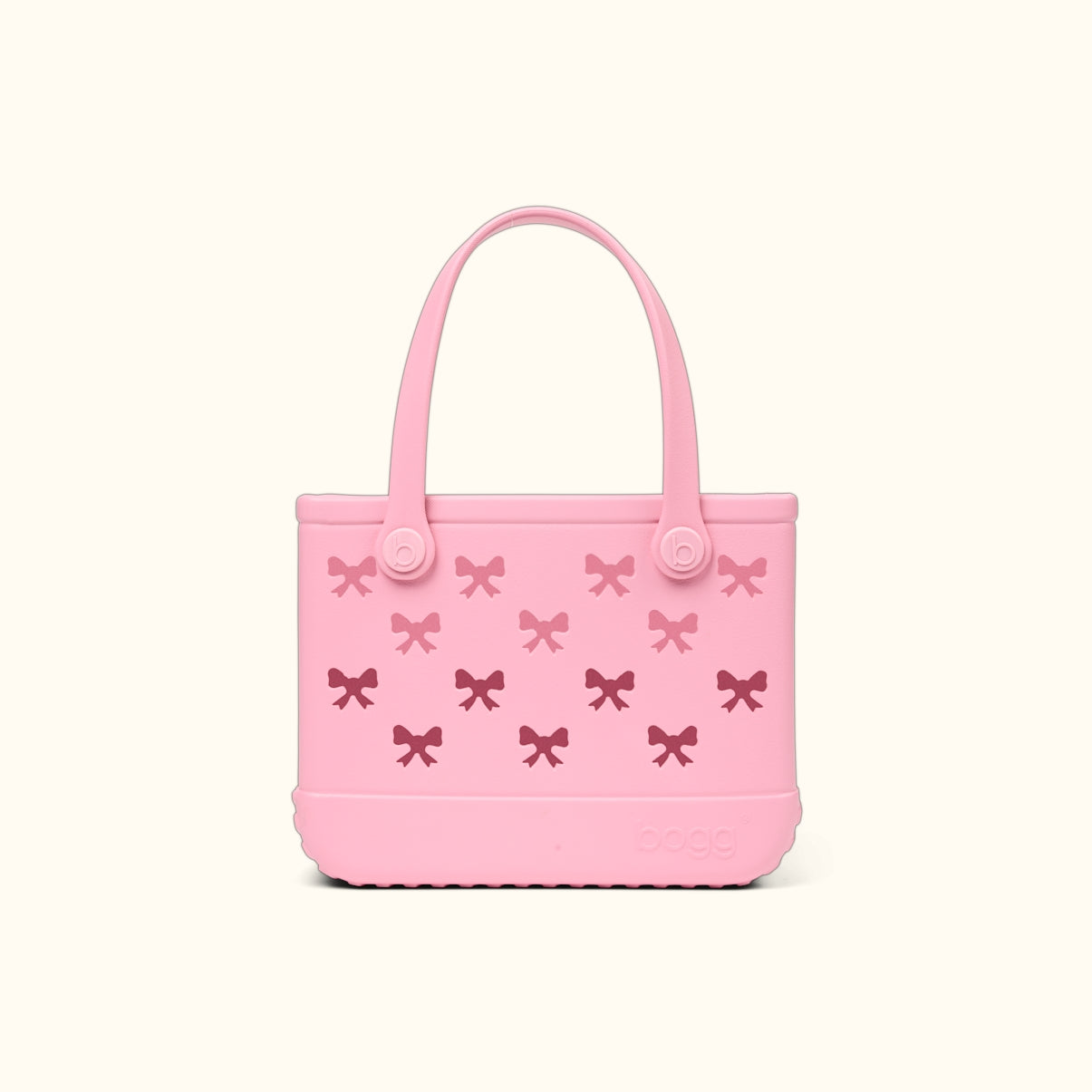 Bitty Bogg Bag Bubblegum Bows Large Capacity Beach Carryall Sandproof Sandproof with Extra Storage Compartments for Tropical Vacations Travel Organizer Vacation Essentials for Women
