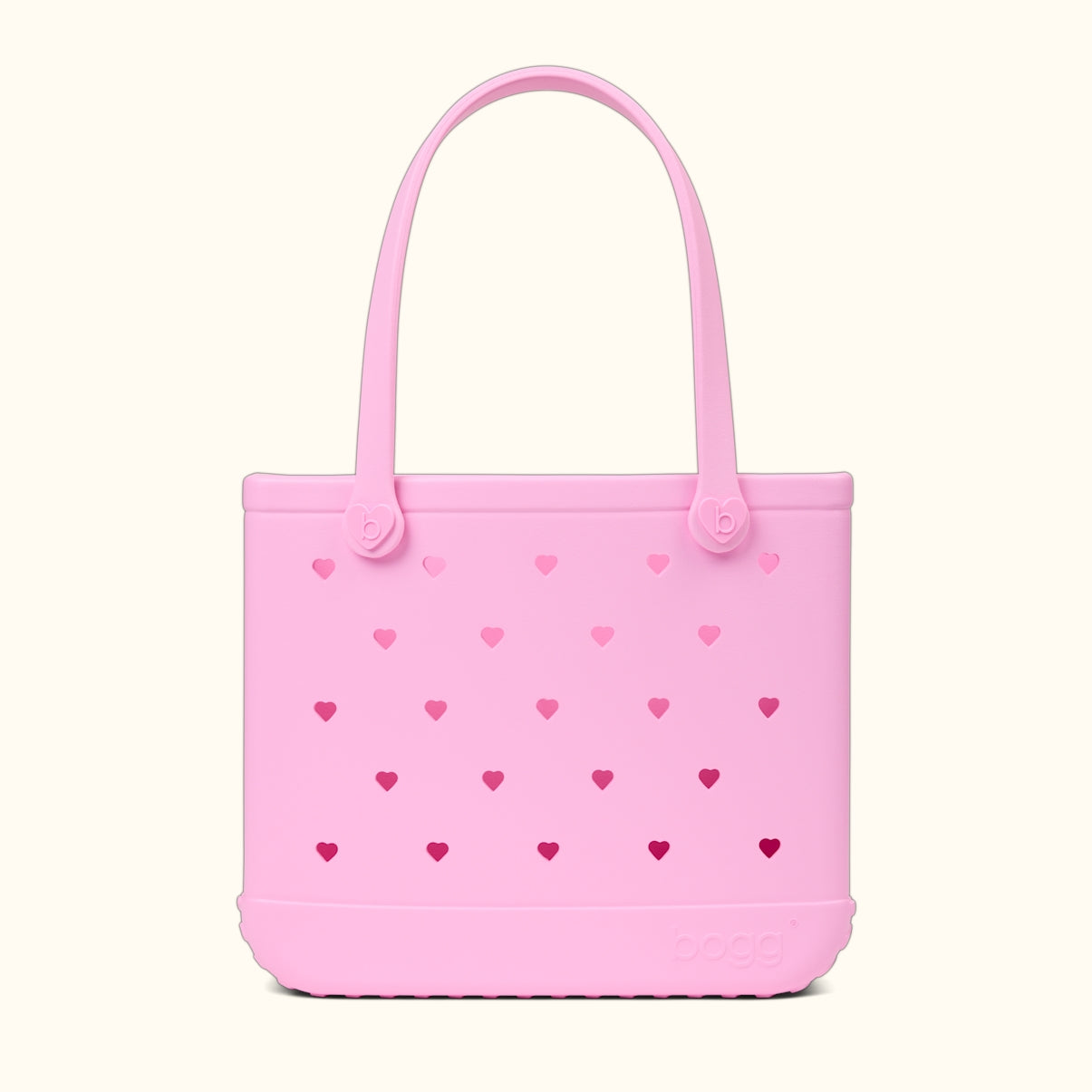 Baby Bogg Bag Cut Out Heart Pink Taffy Family Size Beach Organizer Waterproof Easy Clean with Waterproof Phone Pouch for Beach Vacation Travel Organizer Vacation Essentials for Women
