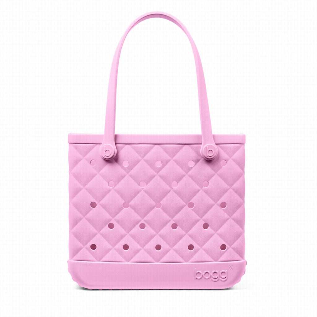 Baby Bogg Bag Quilted Pink Taffy Travel Friendly Beach Organizer Large Capacity Sandproof with Waterproof Phone Pouch for Summer Travel Travel Organizer Vacation Essentials for Women