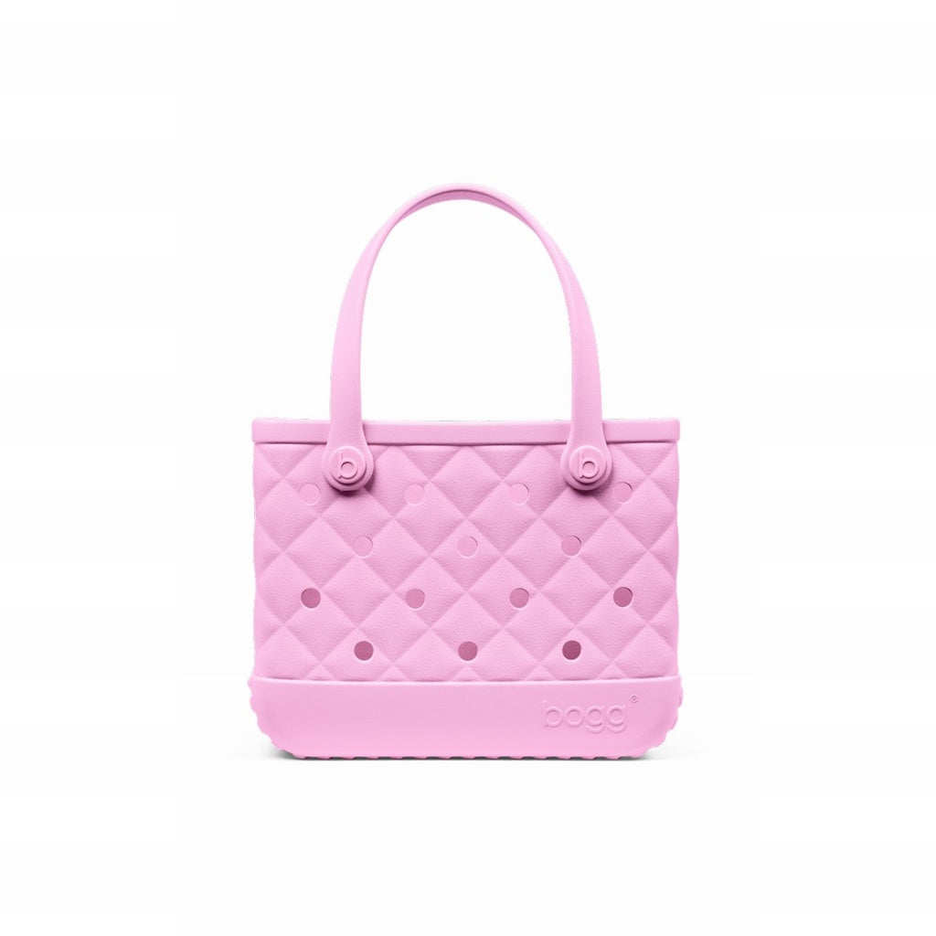 Bitty Bogg Bag Quilted Pink Taffy Multi Purpose Travel Carryall Lightweight Durable with Makeup Bag for Beach Vacation Travel Organizer Vacation Essentials for Women