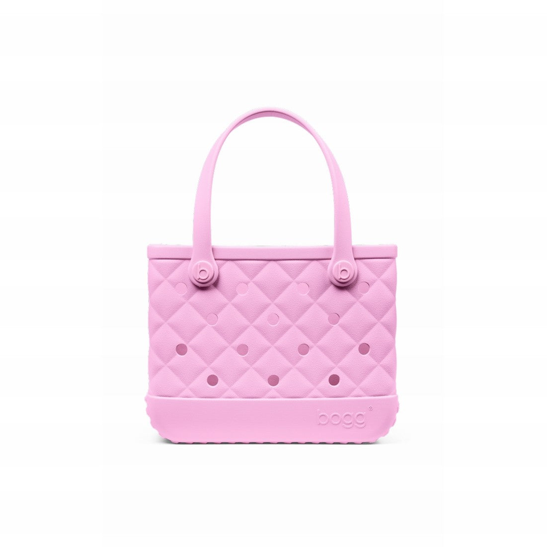 Bitty Bogg Bag Quilted Pink Taffy Multi Purpose Travel Carryall Lightweight Durable with Makeup Bag for Beach Vacation Travel Organizer Vacation Essentials for Women