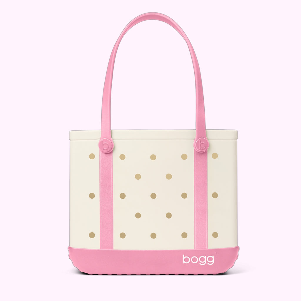 Baby Bogg Bag Varsity Blowing Pink Bubbles Travel Friendly Beach Organizer Tip Resistant Sandproof with Extra Storage Compartments for Resort Holidays Travel Organizer Vacation Essentials for Women