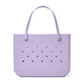 Original Bogg Bag I Lilac You a Lot Family Size Beach Organizer Lightweight Tip Resistant with Spacious Interior for Picnic Days Travel Organizer Vacation Essentials for Women