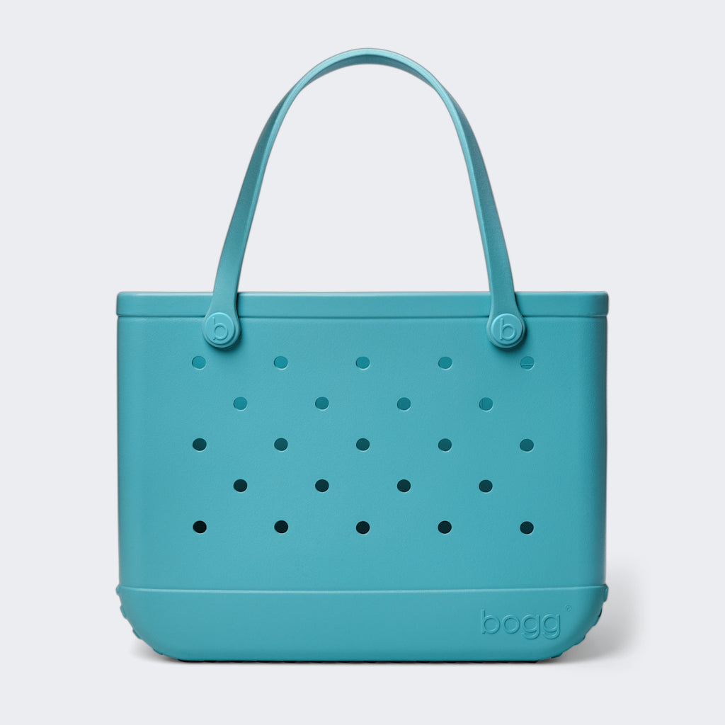 Original Bogg Bag Turquoise and Caicos Weekend Escape Carryall Portable Easy Clean Reinforced Grip Handles for Weekend Travel