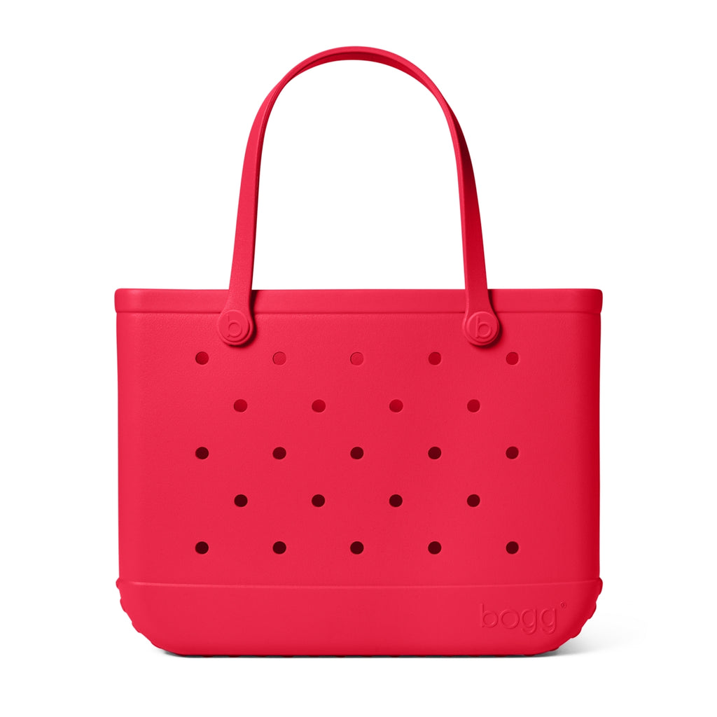 Original Bogg Bag Off to the Races Red Ocean Breeze Carryall Modern Large Capacity Easy Maintenance Surface for Summer Adventures