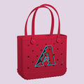 Baby Bogg Bag Arizona Diamondbacks Heavy Duty Rubber Beach Bag Oversized Oversized with Makeup Bag for Resort Holidays Travel Organizer Vacation Essentials for Women