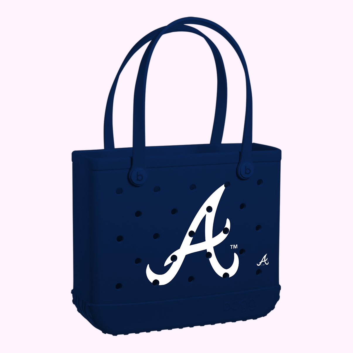 Baby Bogg Bag Atlanta Braves Open Top Beach Organizer Large Capacity Tip Resistant with Makeup Bag for Beach Vacation Travel Organizer Vacation Essentials for Women