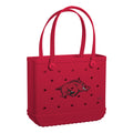 Baby Bogg Bag Arkansas Razorbacks Heavy Duty Rubber Beach Bag Sandproof Sandproof with Waterproof Phone Pouch for Tropical Vacations Travel Organizer Vacation Essentials for Women