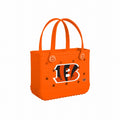 Bitty Bogg Bag Cincinnati Bengals Easy Clean Rubber Tote Sandproof Tip Resistant with Non Slip Bottom for Beach Vacation Travel Organizer Vacation Essentials for Women