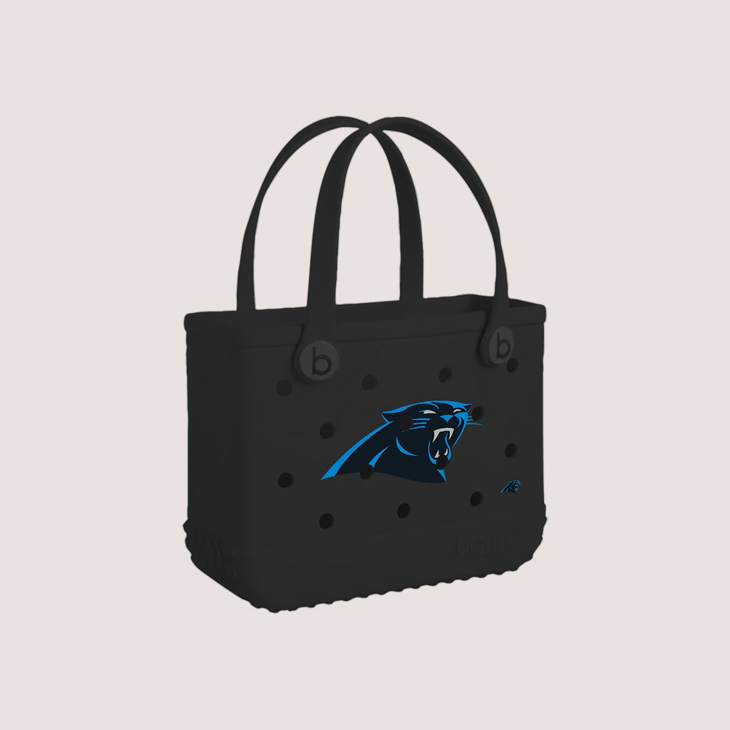 Bitty Bogg Bag Carolina Panthers Outdoor Leisure Organizer Modern Tip Resistant Reinforced Grip Handles for Beach Holidays