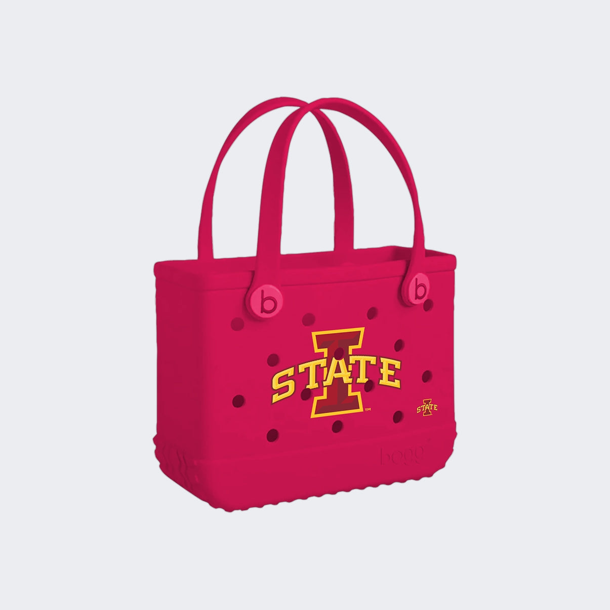 Bitty Bogg Bag Iowa State Cyclones Premium EVA Pool Bag Washable Durable with Extra Storage Compartments for Pool Days Travel Organizer Vacation Essentials for Women