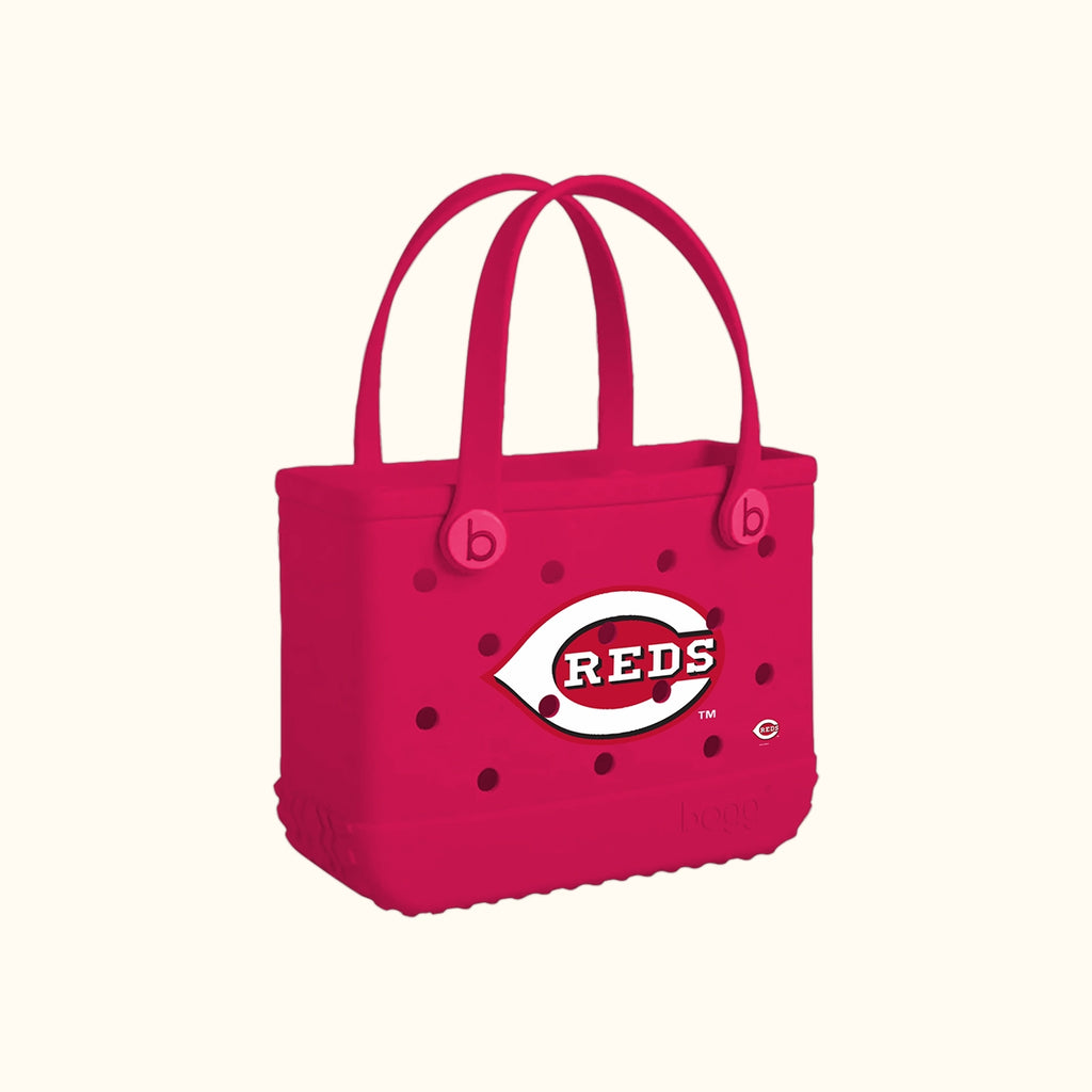 Bitty Bogg Bag Cincinnati Reds Women's Waterproof Beach Tote Lightweight Lightweight with Adjustable Shoulder Strap for Picnic Days Travel Organizer Vacation Essentials for Women