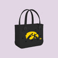 Bitty Bogg Bag Iowa Hawkeyes Family Size Beach Organizer Lightweight Oversized with Extra Storage Compartments for Yacht Excursions Travel Organizer Vacation Essentials for Women
