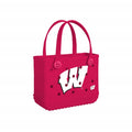 Bitty Bogg Bag Wisconsin Badgers Resort Lifestyle Tote Flexible Washable Extra Wide Opening for Women