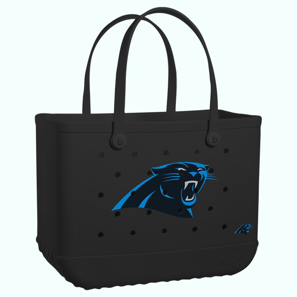 Original Bogg Bag Carolina Panthers Family Beach Day Carryall Durable Waterproof with Non Slip Bottom for Tropical Vacations Travel Organizer Vacation Essentials for Women