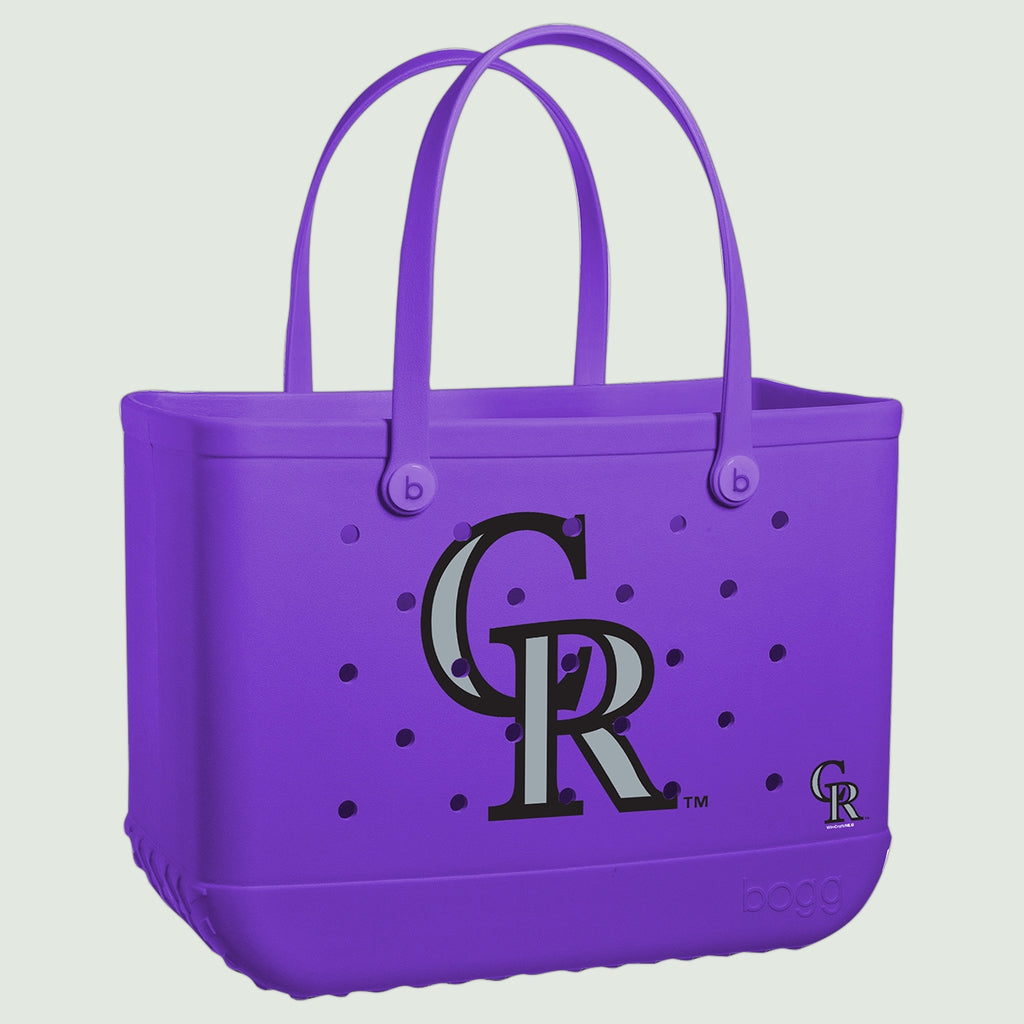 Original Bogg Bag Colorado Rockies Large Capacity Beach Carryall Washable Large Capacity with Spacious Interior for Resort Holidays Travel Organizer Vacation Essentials for Women