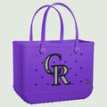 Original Bogg Bag Colorado Rockies Large Capacity Beach Carryall Washable Large Capacity with Spacious Interior for Resort Holidays Travel Organizer Vacation Essentials for Women