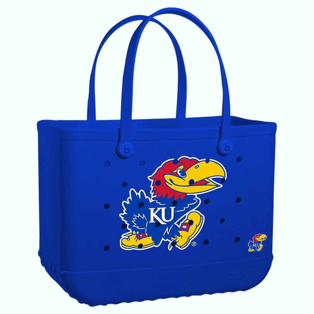 Original Bogg Bag Kansas Jayhawks Coastal Weekend Carryall Stylish Quick Dry Waterproof Phone Pouch Included for Outdoor Sports