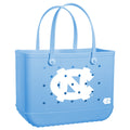 Original Bogg Bag North Carolina Tar Heels Water Sports Travel Tote Large Capacity Sandproof with Non Slip Bottom for Family Beach Days Travel Organizer Vacation Essentials for Women