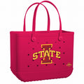 Original Bogg Bag Iowa State Cyclones Family Size Beach Organizer Waterproof Large Capacity with Travel Accessory Pouch for Boat Trips Travel Organizer Vacation Essentials for Women