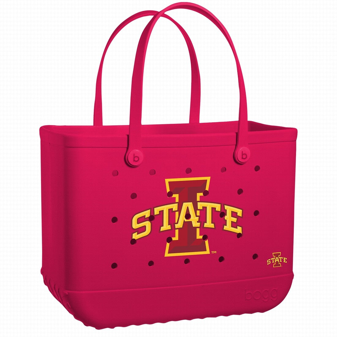 Original Bogg Bag Iowa State Cyclones Family Size Beach Organizer Waterproof Large Capacity with Travel Accessory Pouch for Boat Trips Travel Organizer Vacation Essentials for Women