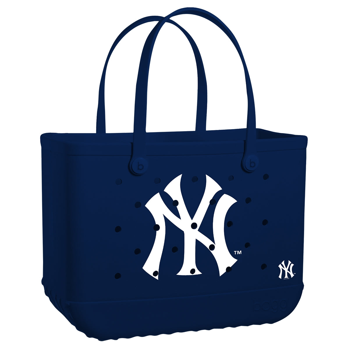 Original Bogg Bag New York Yankees Open Top Beach Organizer Durable Large Capacity with Easy Clean Surface for Lake Adventures Travel Organizer Vacation Essentials for Women