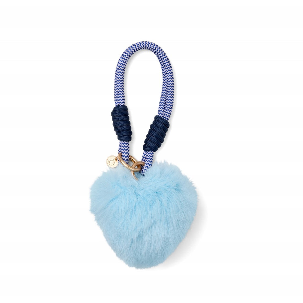 Bogg'd & Charmed Blue Heart Pouf Outdoor Journey Tote Stylish Travel Friendly Non Slip Bottom Design for Cruise Travel