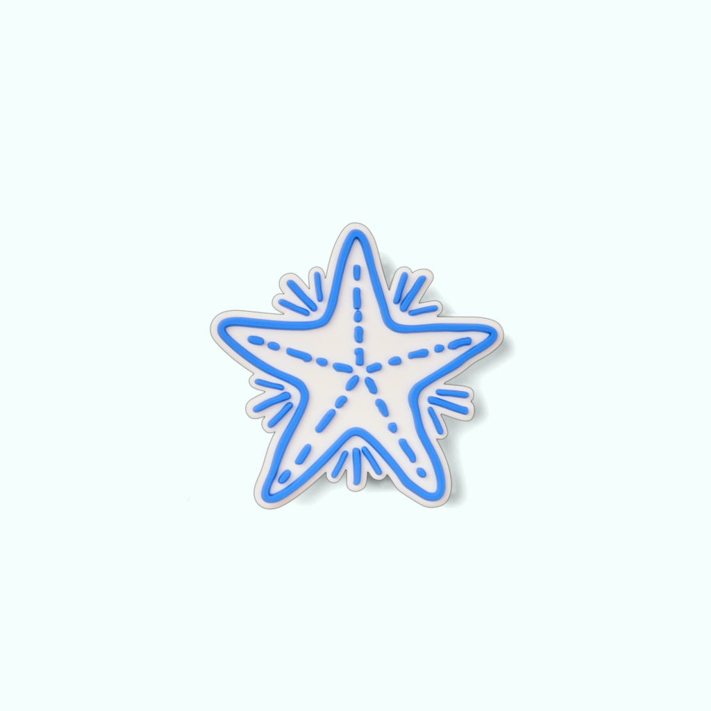 Bogg Bit Blue Starfish Travel Smart Beach Bag Heavy Duty Sandproof Extra Wide Opening for Women