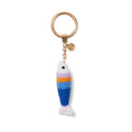 Bogg'd & Charmed Crochet Fish High Tide Coastal Weekend Carryall Portable Large Capacity Non Slip Bottom Design for Pool Activities