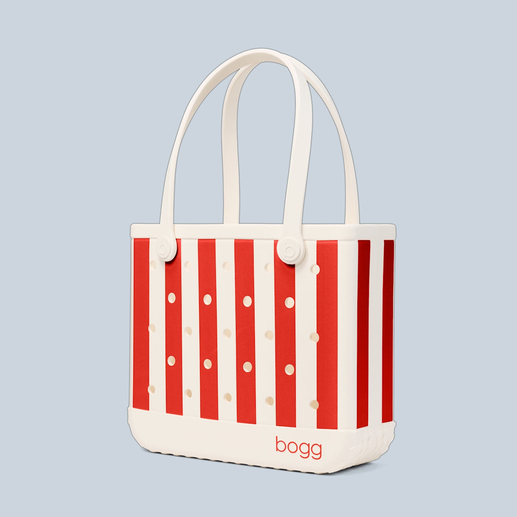 Baby Bogg Bag Buoy Red Stripe Coastal Travel Beach Bag Stylish Travel Friendly Bonus Cosmetic Bag Included for Beach Holidays