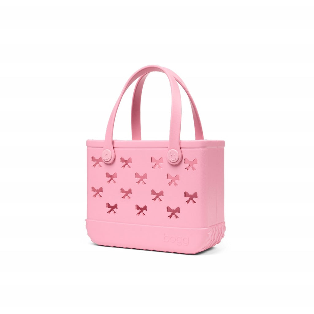 Bitty Bogg Bag Bubblegum Bows Large Capacity Beach Carryall Sandproof Sandproof with Extra Storage Compartments for Tropical Vacations Travel Organizer Vacation Essentials for Women