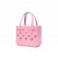 Bitty Bogg Bag Bubblegum Bows Large Capacity Beach Carryall Sandproof Sandproof with Extra Storage Compartments for Tropical Vacations Travel Organizer Vacation Essentials for Women
