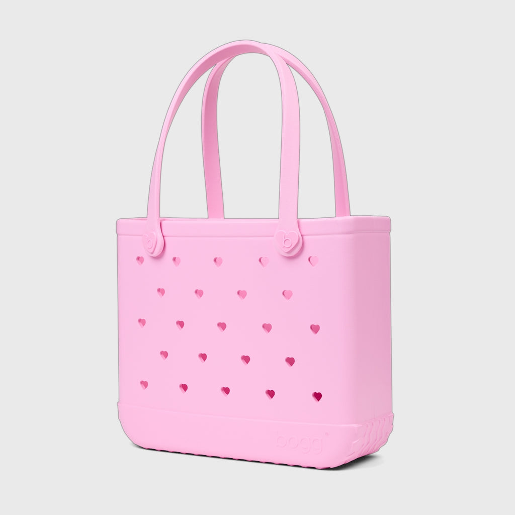 Baby Bogg Bag Cut Out Heart Pink Taffy Family Size Beach Organizer Waterproof Easy Clean with Waterproof Phone Pouch for Beach Vacation Travel Organizer Vacation Essentials for Women
