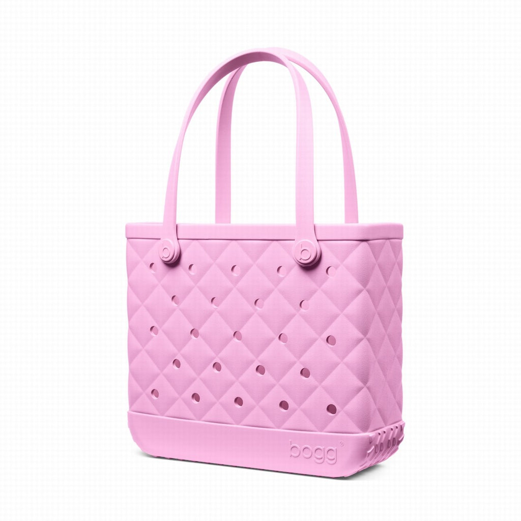 Baby Bogg Bag Quilted Pink Taffy Travel Friendly Beach Organizer Large Capacity Sandproof with Waterproof Phone Pouch for Summer Travel Travel Organizer Vacation Essentials for Women