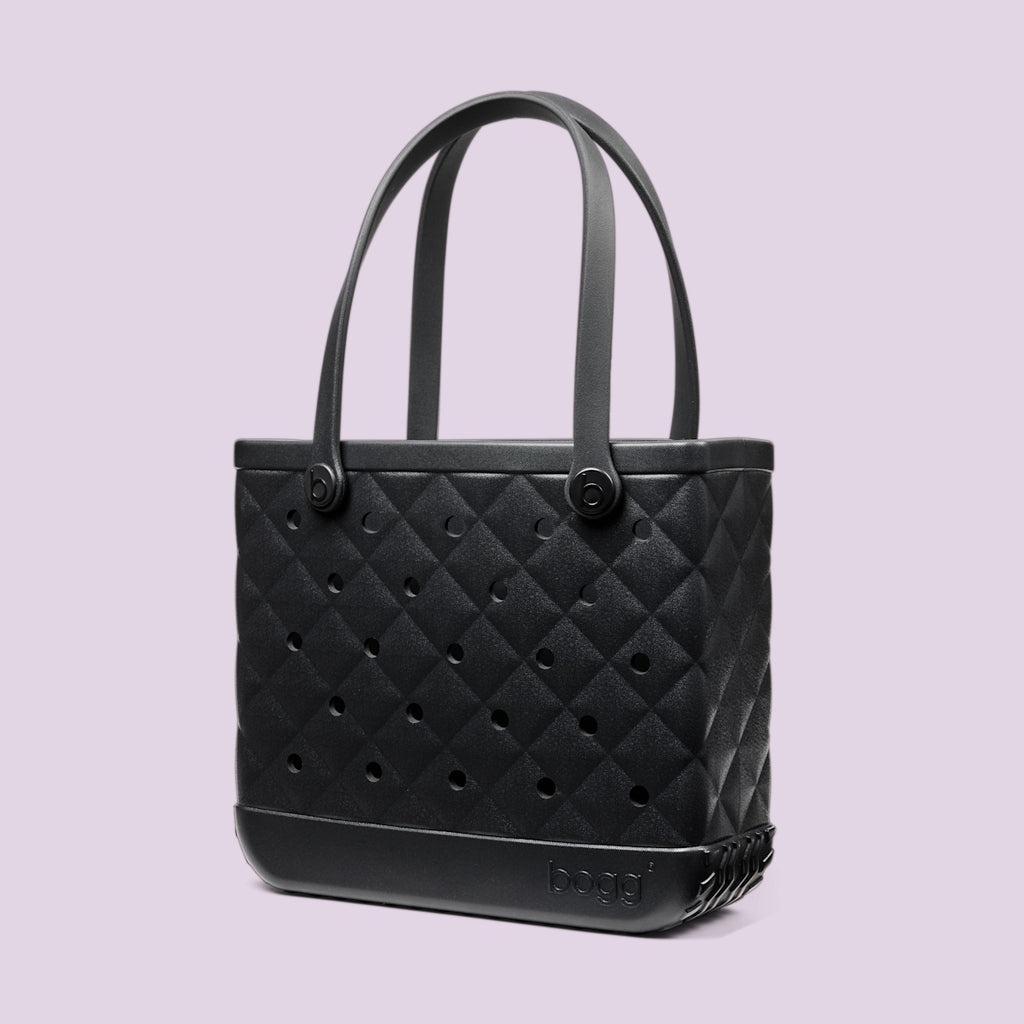 Baby Bogg Bag Quilted LBD Black Waterfront Travel Tote Premium Multi Purpose Adjustable Shoulder Strap for Weekend Travel