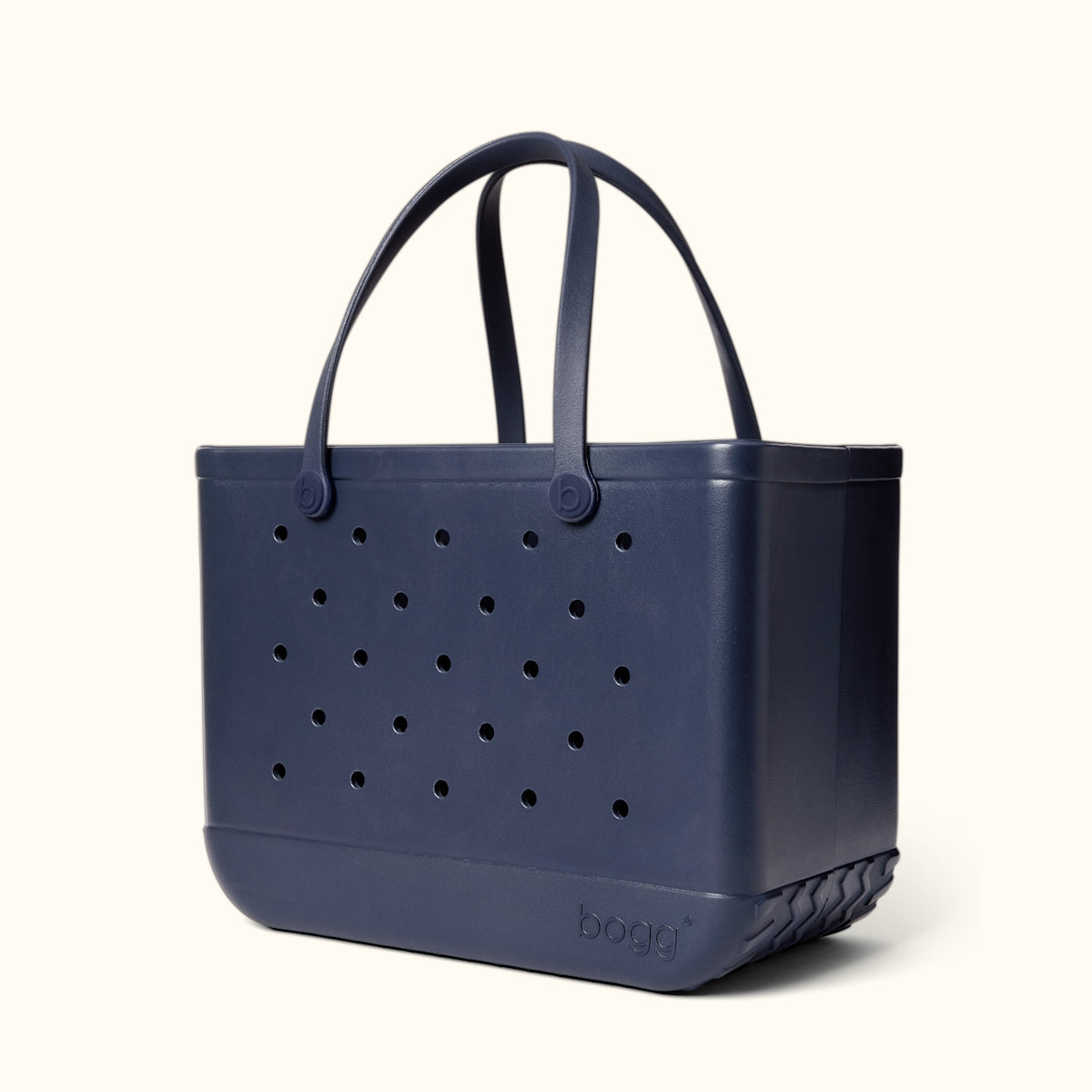 Original Bogg Bag You Navy Me Crazy Sunny Getaway Carryall Premium Travel Friendly Reinforced Grip Handles for Family Trips
