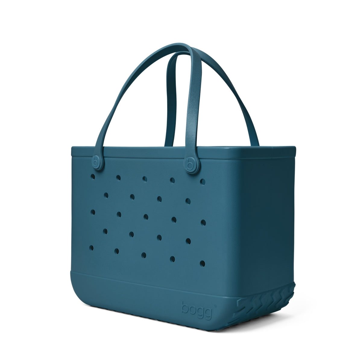 Original Bogg Bag Blue Lagoon Waterproof EVA Beach Tote Bag Easy Clean Waterproof with Non Slip Bottom for Picnic Days Travel Organizer Vacation Essentials for Women