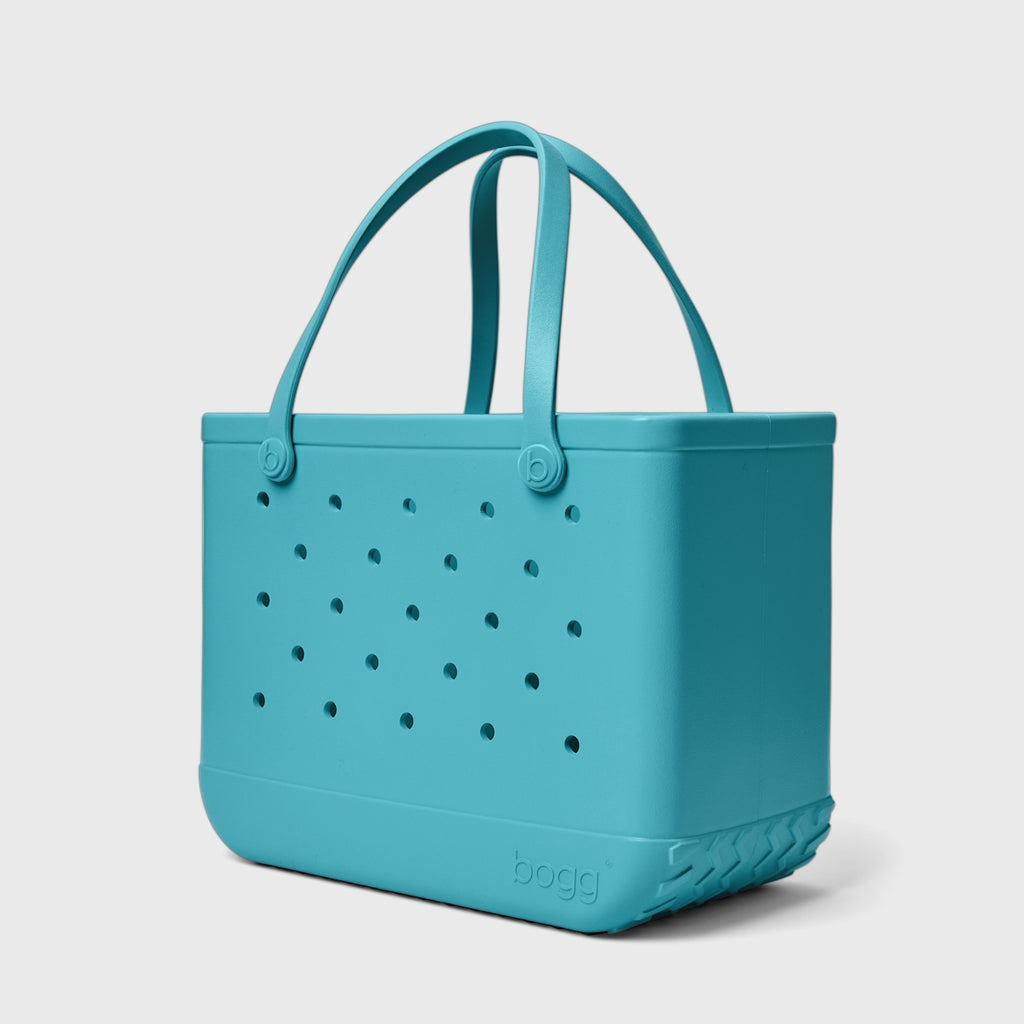 Original Bogg Bag Turquoise and Caicos Weekend Escape Carryall Portable Easy Clean Reinforced Grip Handles for Weekend Travel