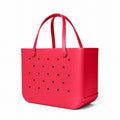 Original Bogg Bag Off to the Races Red Ocean Breeze Carryall Modern Large Capacity Easy Maintenance Surface for Summer Adventures
