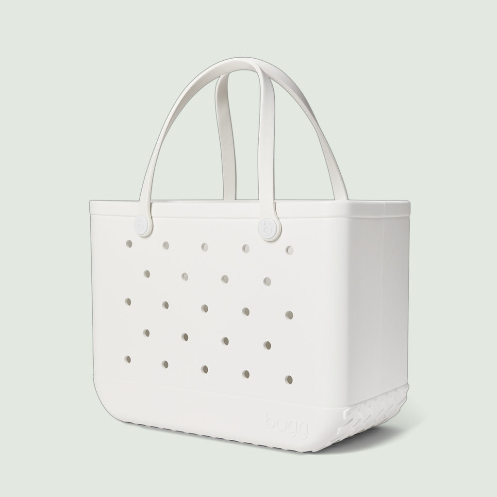 Original Bogg Bag For Shore White Holiday Resort Carryall Lightweight Oversized Non Slip Bottom Design for Summer Adventures