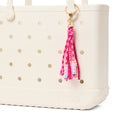 Bogg'd & Charmed Love Tassel Luxury Resort Pool Tote Tip Resistant Sandproof with Reinforced Handles for Boat Trips Travel Organizer Vacation Essentials for Women