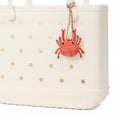 Bogg'd & Charmed Raffia Crab Women's Waterproof Beach Tote Easy Clean Sandproof with Reinforced Handles for Resort Holidays Travel Organizer Vacation Essentials for Women
