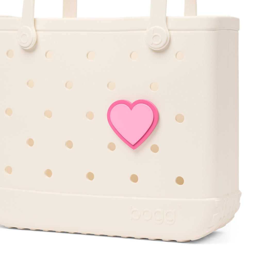 Bogg Bit Pink Heart Poolside Essentials Organizer Flexible Tip Resistant Non Slip Bottom Design for Pool Activities