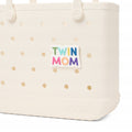 Bogg Bit Twin Mom Ocean Day Storage Tote Luxury Multi Purpose Extra Wide Opening for Resort Vacations