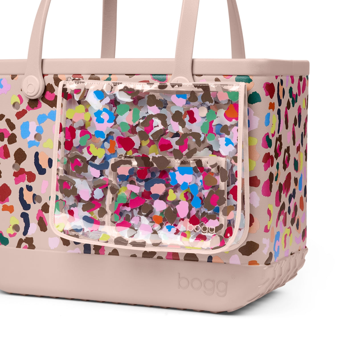 Decorative Insert Neon Jungle Coastal Weekend Carryall Premium Oversized Extra Wide Opening for Boat Excursions