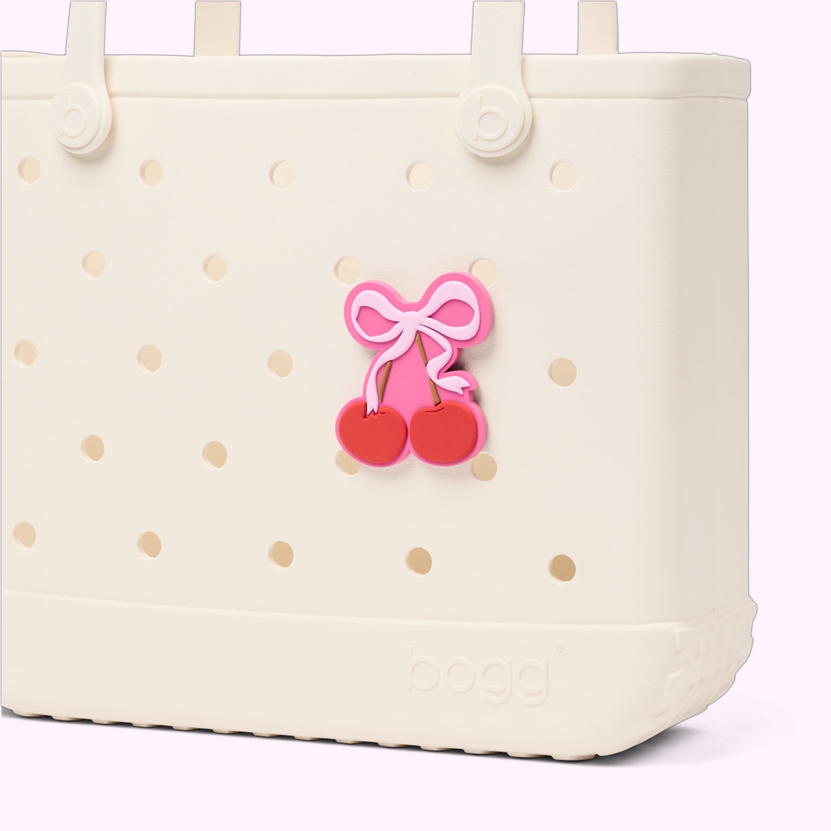 Bogg Bit Cherry Bow Oversized Beach Travel Tote Large Capacity Oversized with Travel Accessory Pouch for Pool Days Travel Organizer Vacation Essentials for Women