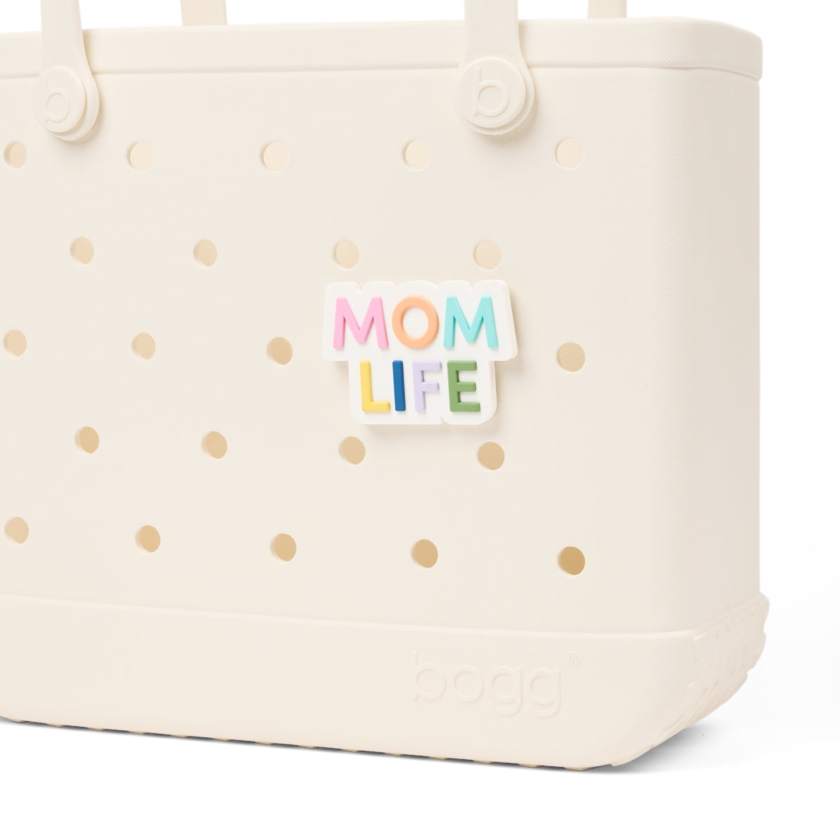 Bogg Bit Mom Life Easy Clean Rubber Tote Travel Friendly Washable with Makeup Bag for Weekend Getaways Travel Organizer Vacation Essentials for Women
