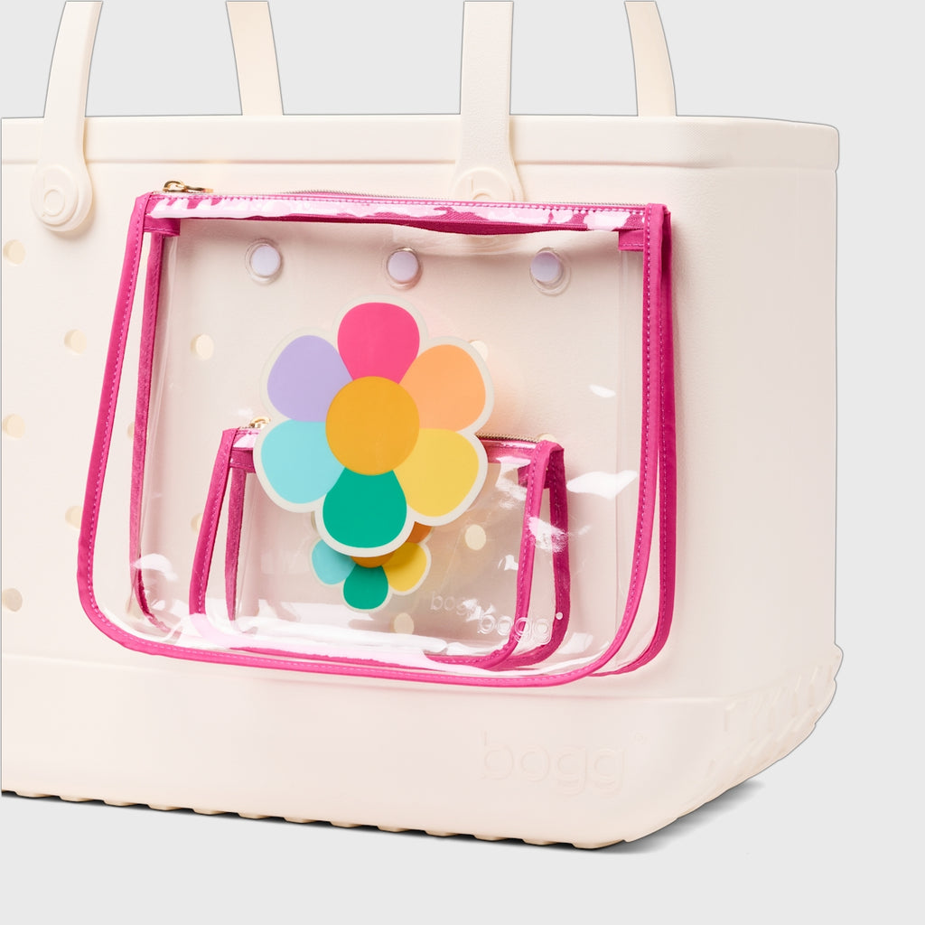 Bogg Bag Decorative Insert Flower Power Outdoor Journey Tote Stylish Travel Friendly Non Slip Bottom Design for Cruise Travel